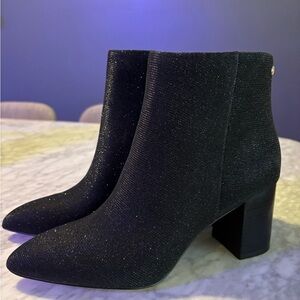 Black Sparkly Kate Spade ‘Giselle’ Booties